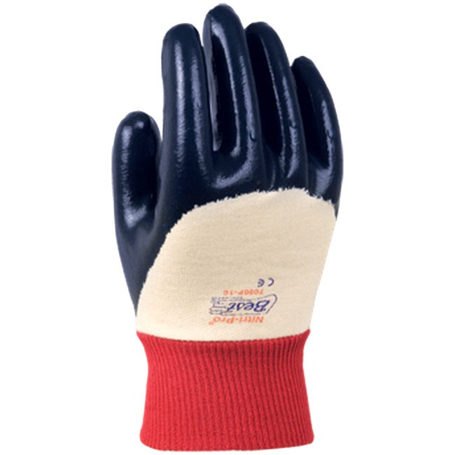 Showa Best Glove 7000PR NitriPro Palm Coated Nitrile Glove with Knit